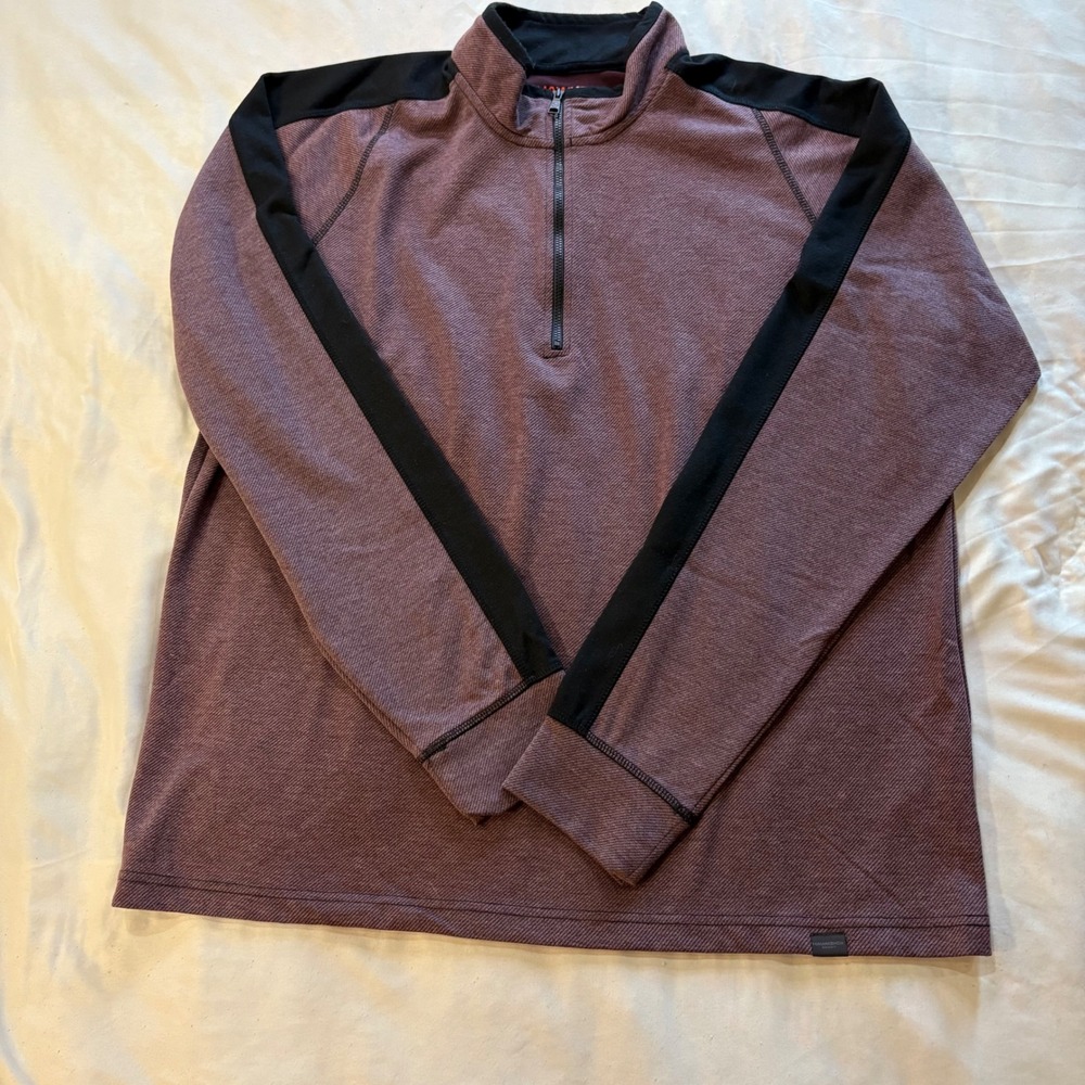 Hawke & Co Sport XL‎ Pullover Tech-Fibers PRO-FLEX Quarter Zip Top Mens
